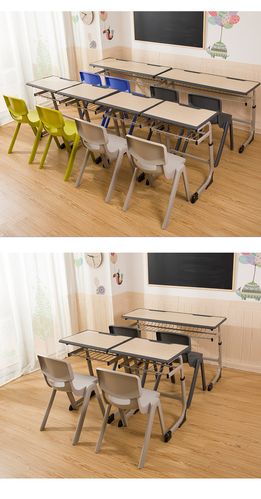 工厂批发培训班辅导班学校中小学生可升降学习课桌椅子套装